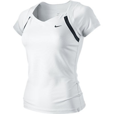 Nike Border SS Top-L-weiß