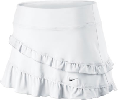 Nike Set Point Flirty Knit Skirt-XS-weiß