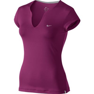 Nike PURE SS TOP_RASPBERRY RED/MATTE SILVER