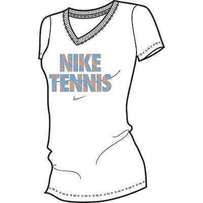 NIKE TENNIS V-NECK SS TEE