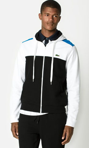 Lacoste buntes Tennis Sweatshirt mit durchgehendem Reißverschluss