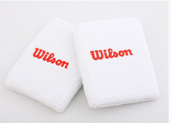Wilson Double Wristband-weiß
