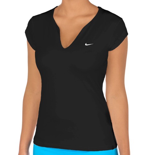 Nike T-shirt - Pure Shortsleeve Top Damen black