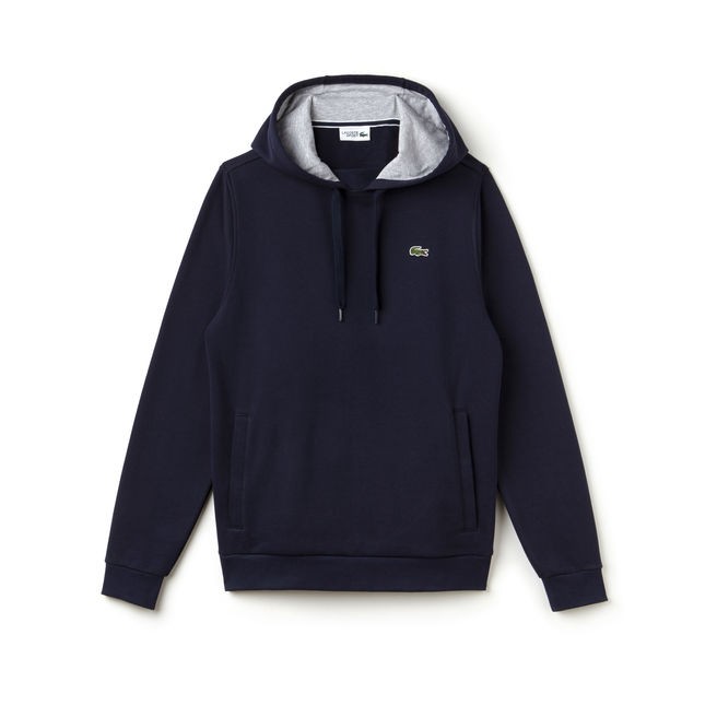 LACOSTE Herren Sweatshirt aus Fleece mit Kapuze