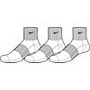 Nike NEW 3PPK YTH COTTON NONCUSH QT