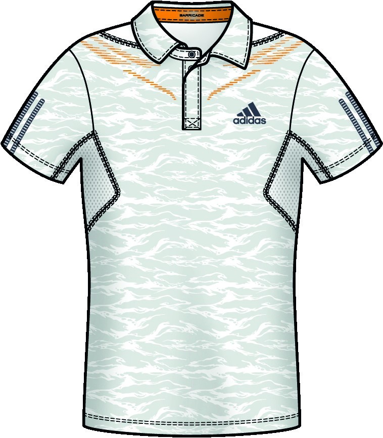 adidas Men barricade Traditional Polo