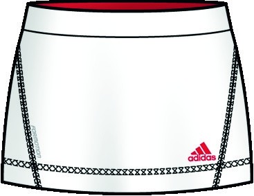 adidas Girls adipower barricade Skort