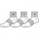 Nike NEW 3PPK YTH COTTON NONCUSH QT
